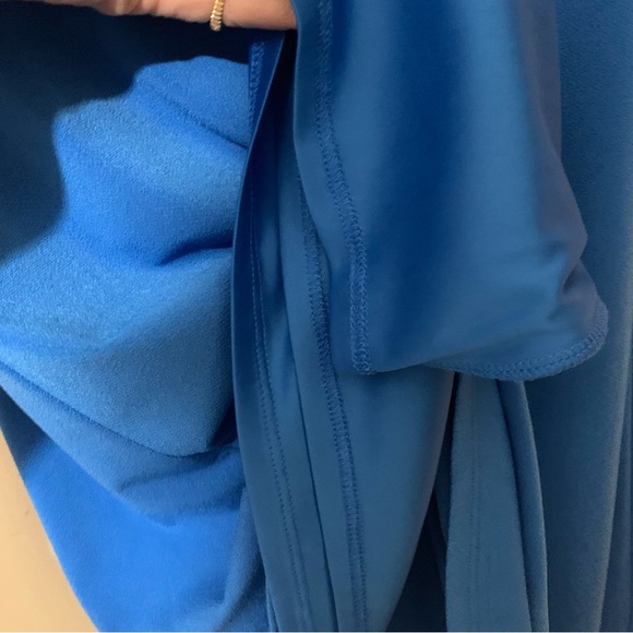 NWT CeCe by Cynthia Steffe Mix Media Long Sleeve Sheath Dress in Cosmic Blue - Picture 10 of 12